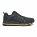 Плетени мъжки маратонки в черно и златисто it251019-5 2