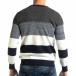 Мъжки пуловер с плетки в синьо и бяло it261018-110 3