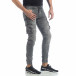Рокерски мъжки Cargo Jeans в сиво it040219-16 5