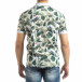 Флорална мъжка тениска с яка в бяло it150419-82 4