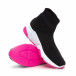 Черни дамски маратонки тип чорап Chunky подметка it240419-57 4