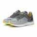 Комбинирани мъжки маратонки в сиво и жълто it150319-28 4