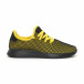 Ултралеки мъжки маратонки Mesh в черно и жълто it150319-23 3