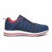 Плетени мъжки маратонки в синьо и червено it251019-6 2