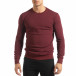 Basic мъжка памучна блуза в тъмно червено it150419-46 3