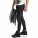 Мъжки черни Cargo Jeans рокерски стил it170819-53 2