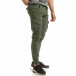 Мъжки зелен карго джогър с ципове на крачолите it090519-11 2
