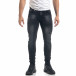 Черни мъжки Slim fit дънки с прокъсвания it071119-10 2