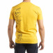 Жълта мъжка тениска забавен принт it150419-56 3