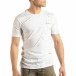 Бяла мъжка тениска с пръски боя it150419-88 2