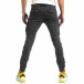 Мъжки карго панталон в сиво с черни акценти it261018-32 4