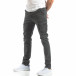 Мъжки панталон тип карго в тъмно сиво it210319-24 3
