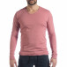 Мъжка блуза V-neck в розово it040219-86 2
