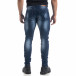 Мъжки сини дънки с ефекти Fashion Slim fit  it071119-14 3