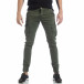 Зелен карго панталон с ципове на крачолите it040219-35 3