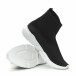 Мъжки черни slip-on маратонки чорап it150319-13 4