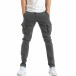 Мъжки панталон тип карго в тъмно сиво it210319-24 2