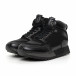 Мъжки високи спортни обувки в черно it130819-23 3