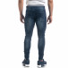 Мъжки сини дънки с ластичен колан Skinny fit it071119-16 4