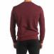 Basic мъжка памучна блуза в тъмно червено it150419-46 4