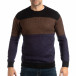 Мъжки пуловер от букле с кафяво it261018-112 2