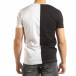 Мъжка тениска в черно и бяло с принт it150419-57 3