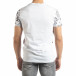 Мъжка бяла тениска със символи it150419-71 3