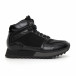 Мъжки високи спортни обувки в черно it130819-23 2