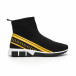 Мъжки маратонки тип чорап жълт кант it260919-11 3