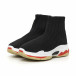 Дамски плетени Slip-on маратонки в черно it130819-47 3