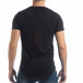 Черна мъжка тениска с апликации it040219-119 3