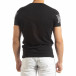 Черна мъжка тениска принт Watch it150419-101 3