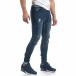 Мъжки сини дънки с ластичен колан Skinny fit it071119-16 2