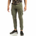 Мъжки зелен Cargo Jogger в рокерски стил it090519-18 3