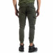 Мъжки зелен карго панталон с маншети трико it170819-12 4