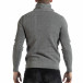 Мъжки пуловер в светлосиво с асиметрична яка it261018-114 3