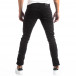 Черни мъжки скъсани дънки в рокерски стил it250918-20 4