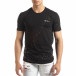Черна мъжка тениска с пръски боя it150419-89 2