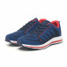 Плетени мъжки маратонки в синьо и червено it251019-6 4