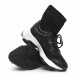 Черни дамски маратонки-чорап с дебела подметка it260919-49 4