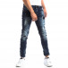Мъжки намачкани Slim Jeans с акцентни кръпки it250918-16 3