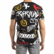 Мъжка черна тениска с графити it150419-63 3