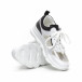 Дамски маратонки с прозрачни части в бяло и черно it240419-56 4
