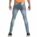Мъжки Washed Slim Jeans в синьо it040219-13 4