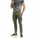 Зелен мъжки карго панталон с прави крачоли it090519-15 2