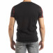 Мъжка тениска Supple в черно и червено it150419-110 3