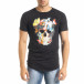 Мъжка черна тениска Romantic Skull iv080520-47 2
