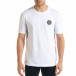 Бяла мъжка тениска с принт на гърба iv080520-50 3