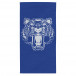 Плажна кърпа синя с принт бял тигър tsf120416-10 2