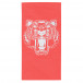 Червена плажна кърпа с щампа бял тигър tsf120416-12 2